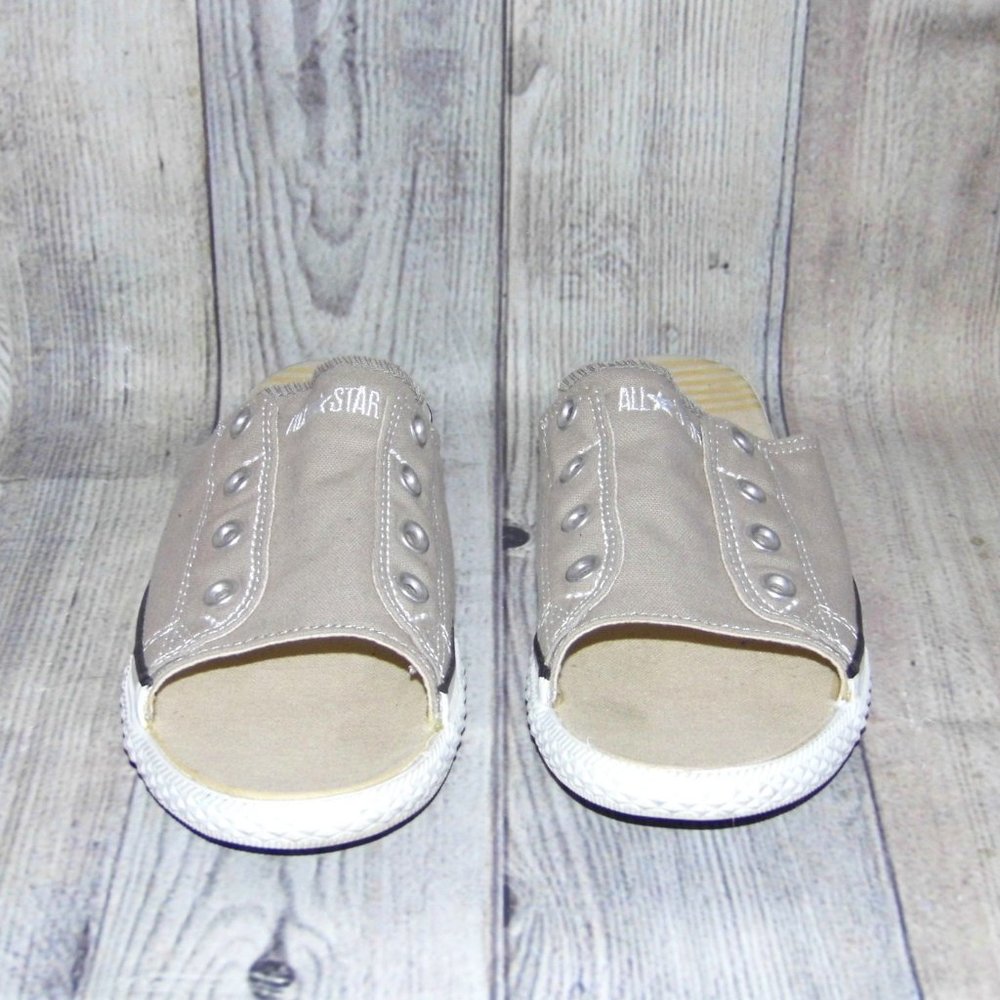 CONVERSE Chuck Taylor All Star Cutaway Gray Slide Sneakers Womens Size 10.5 - Picture 4 of 7
